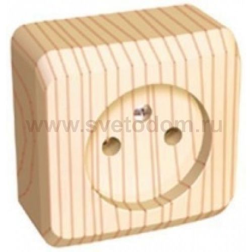 Lexel Этюд розетка без заземления без шторок (накладные) (PA16-001d)