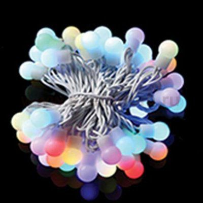 Гирлянда светодиодная Gauss PH716015403 50LED 5 метров IP65 шарики мультиколор