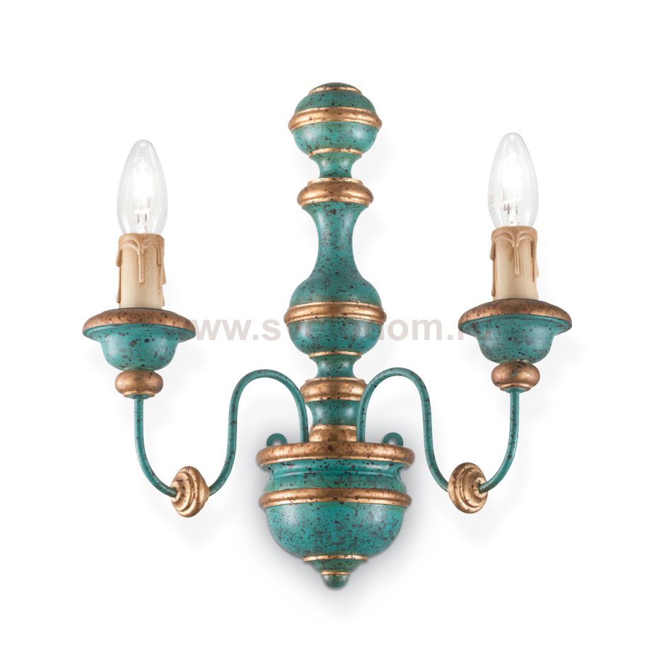 Ideal Lux PISA AP2 BLU Настенный светильник