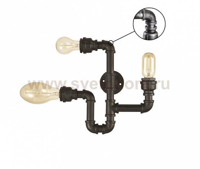 Светильник бра Ideal lux PLUMBER AP3 VINTAGE (175317)