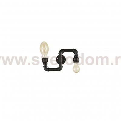 Светильник бра Ideal lux PLUMBER AP2 NERO (136691)