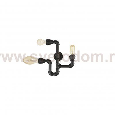 Светильник бра Ideal lux PLUMBER AP3 NERO (142517)