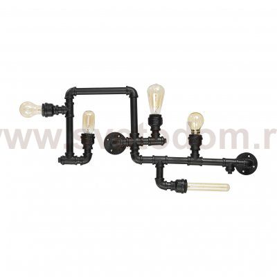 Потолочный светильник Ideal lux PLUMBER PL5 NERO (136707)