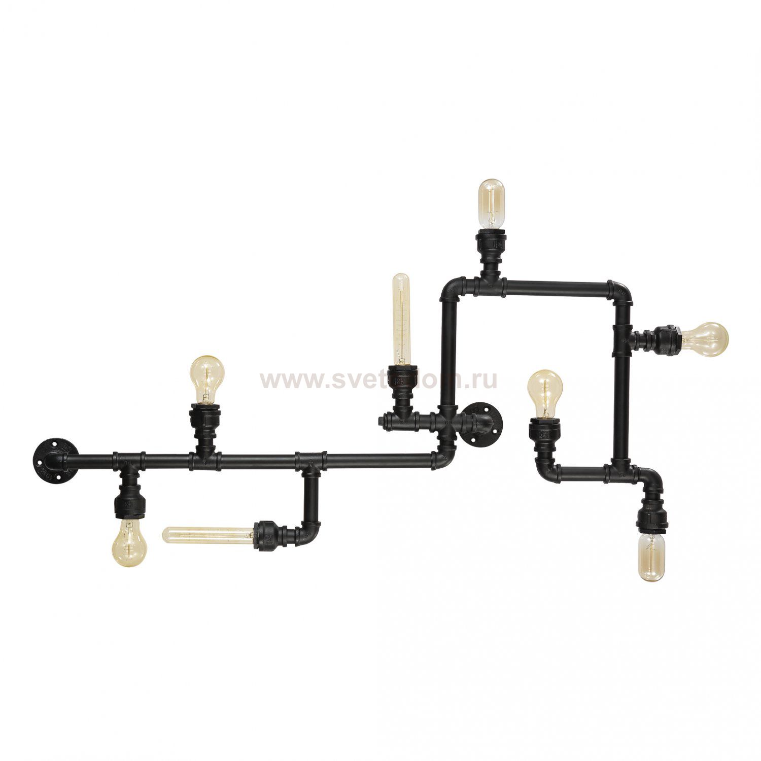 Потолочный светильник Ideal lux PLUMBER PL8 NERO (136714)