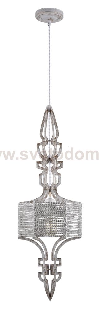 Светильник подвесной Crystal Lux PRIMA SP1 A WHITE-GOLD/WHITE (3510/201)
