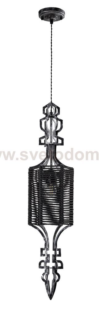 Светильник подвесной Crystal Lux PRIMA SP1 B BLACK-SILVER/BLACK (3515/201)