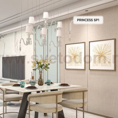 Светильник подвесной Crystal Lux PRINCESS SP1 (2760/201)