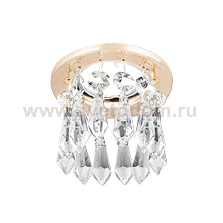 Светильник Gauss Brilliance PT004, Кристалл/Золото, Gu5.3