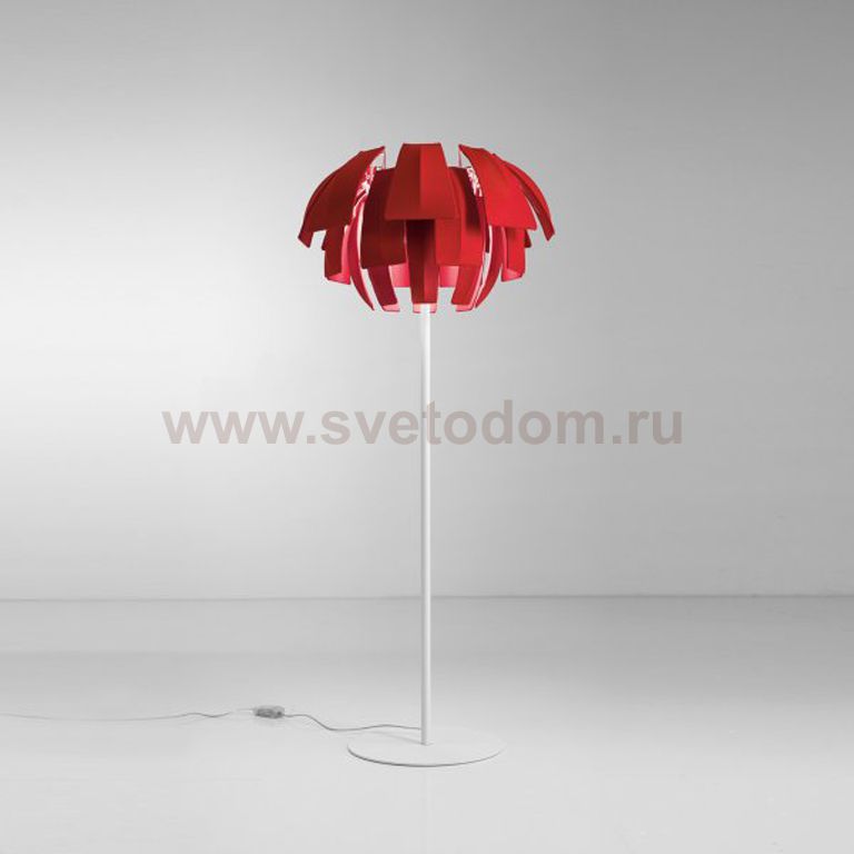 Торшер красный Axo Light PTPLU080E27RSXX Plumage