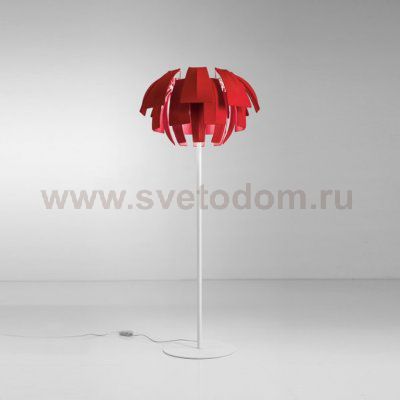 Торшер красный Axo Light PTPLU080E27RSXX Plumage