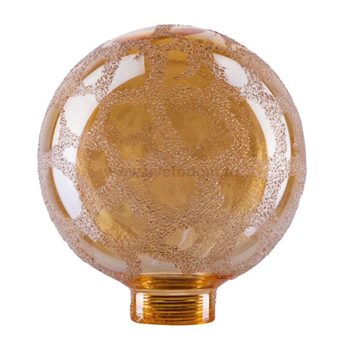 Paulmann 87585 Glas Globe 80 Minihalogen Krokoeis gold