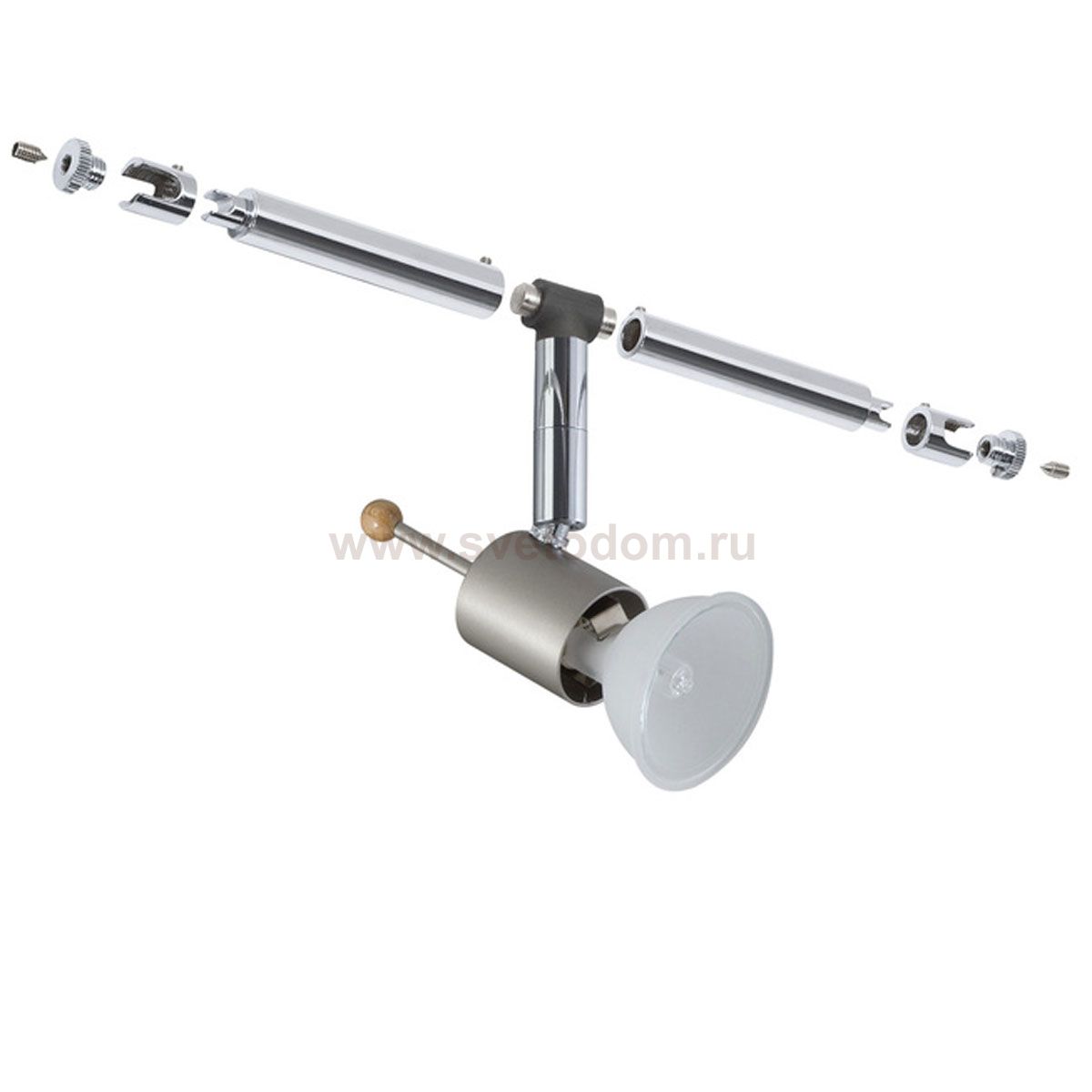 Paulmann 94012 Cветильник для струнной системы 2Easy Set Sheela 5x20W GU5,3 12V Никель лоще?ныи?