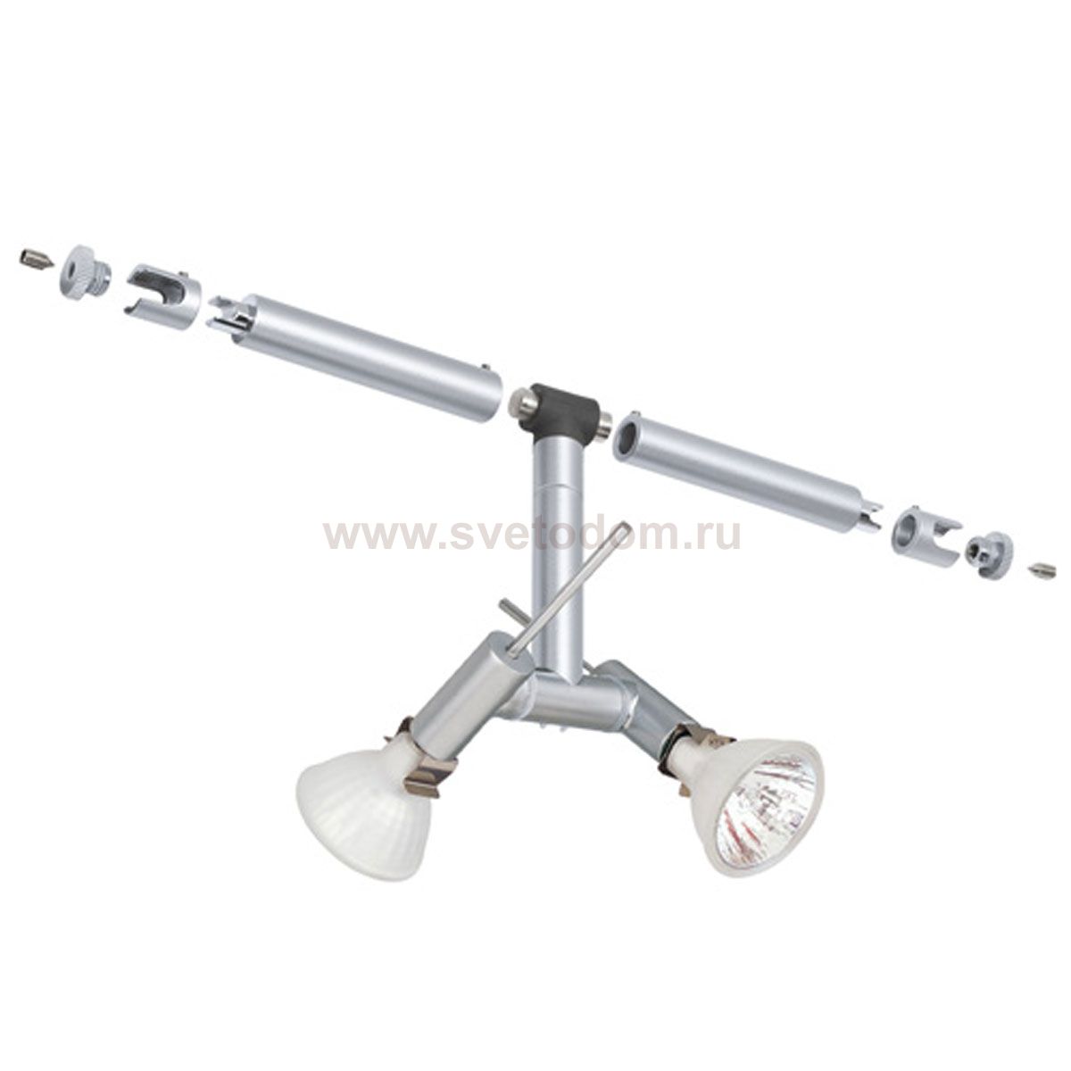 Paulmann 94029 Cветильник для струнной системы Ginger 2x20W GU4 12V хром матовый