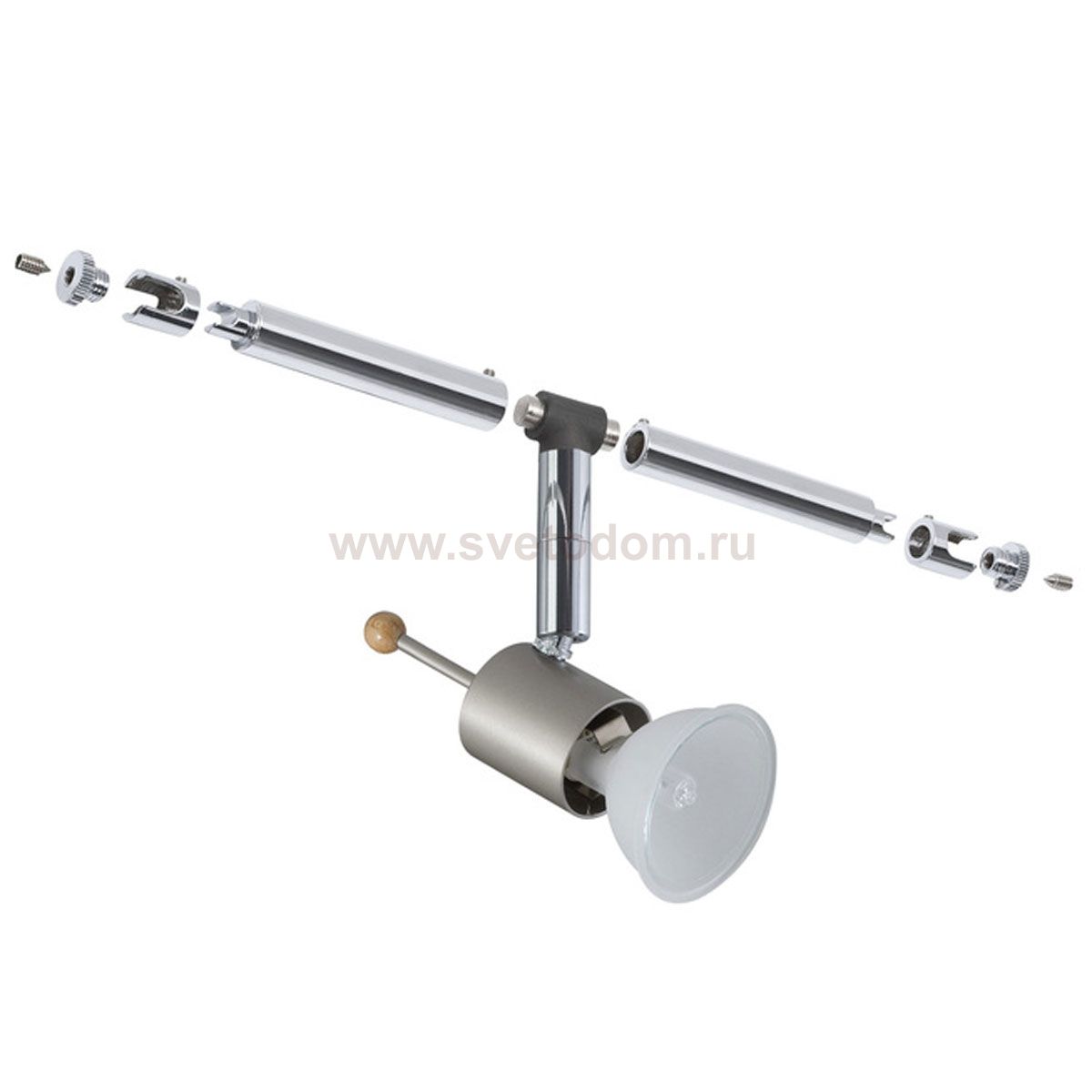 Paulmann 94047 Cветильник для струнной системы Sheela 1x35W GU5,3 12V сатин