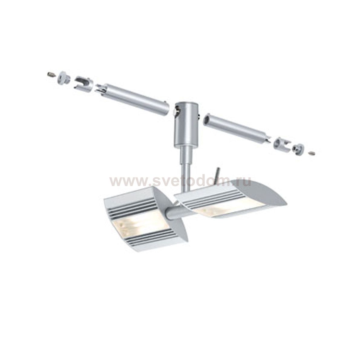 Paulmann 94058 Cветильник для струнной системы Linear 2x6W LED, 12V храм матовый