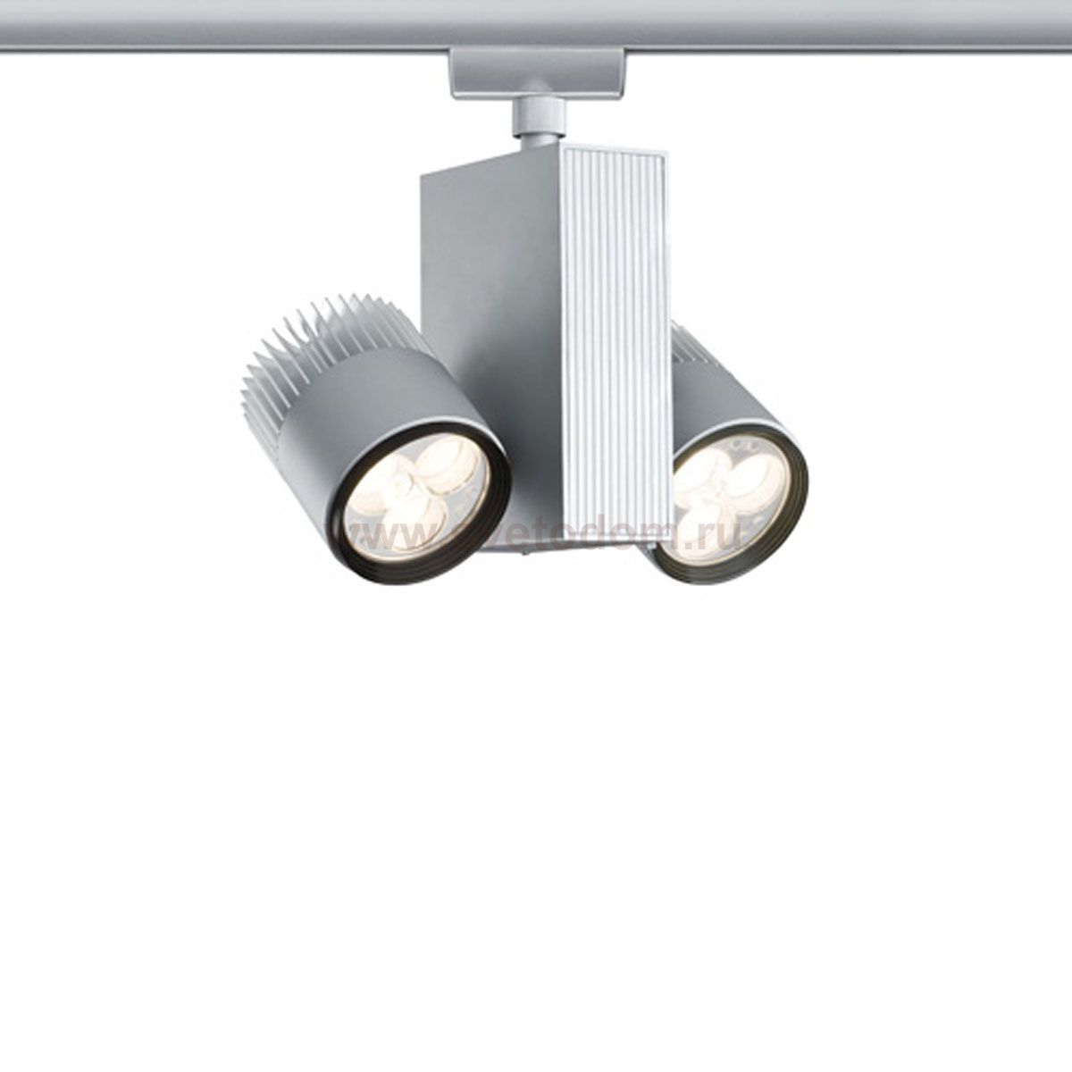 Paulmann 95088 Cветильник LED для шинной системы URailSpot TecLed 2x9W, 230V , хром матовый