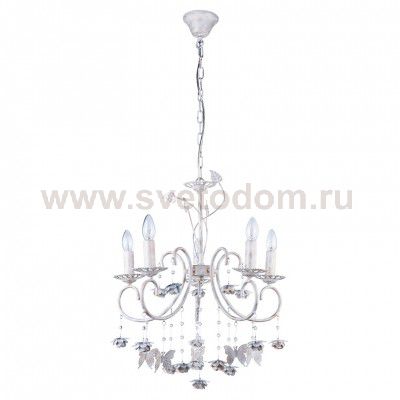 Светильник потолочный Princes-CL60E14*5WH металл, стекло E14*5*60W