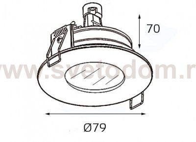 QSO 006L черный светильник встраиваемый Italline