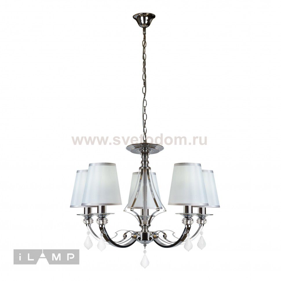 Подвесная люстра iLamp Amadea RM5220/5 Хром