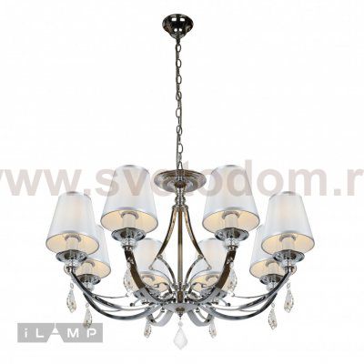 Подвесная люстра iLamp Amadea RM5220/8 Хром