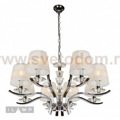Подвесная люстра iLamp Omega RM5231/8 Хром