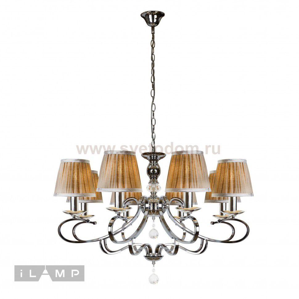 Подвесная люстра iLamp Holiday RM6116/8 Хром
