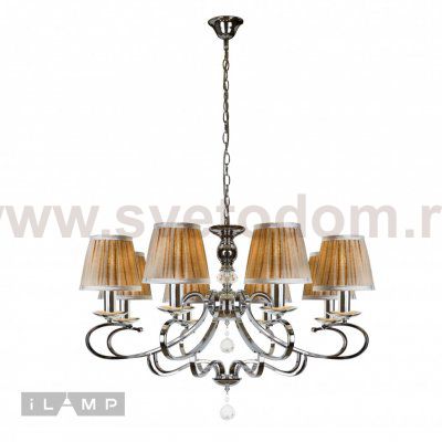 Подвесная люстра iLamp Holiday RM6116/8 Хром