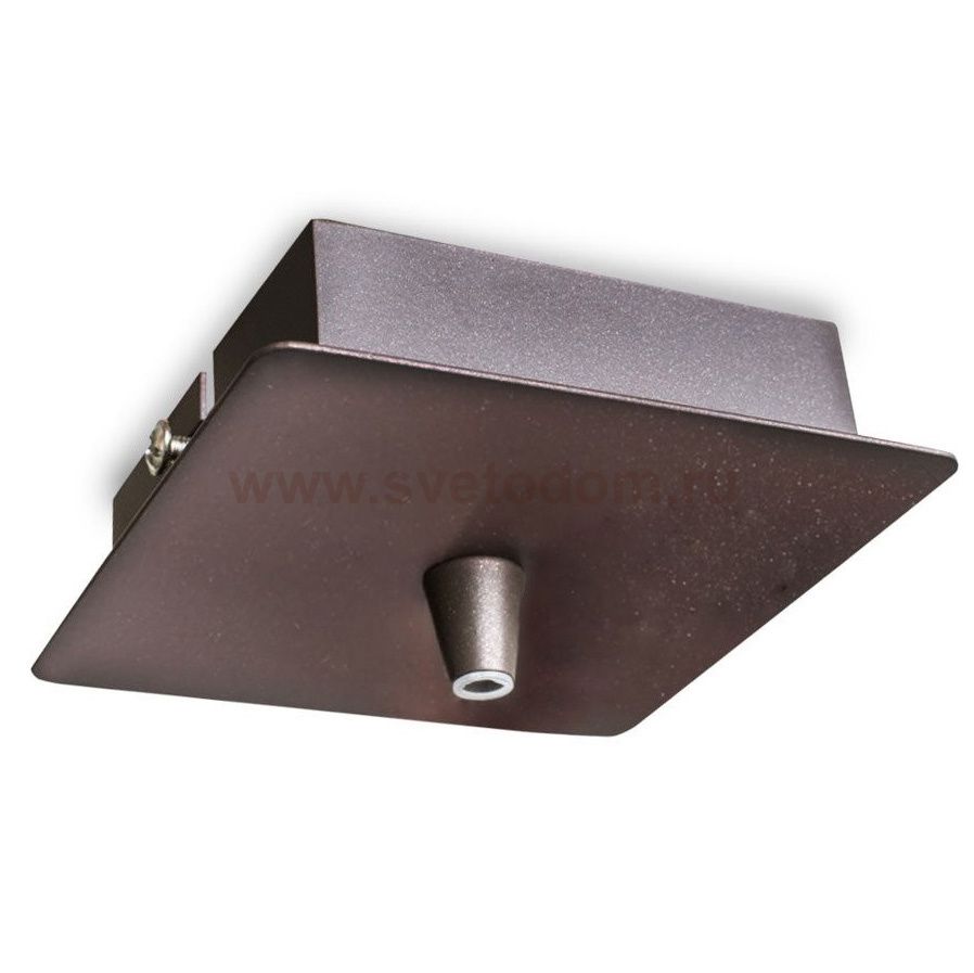 Сопутствующий товар Ideal lux ROSONE METALLO 1 LUCE SQUARE MARRONE (203263)