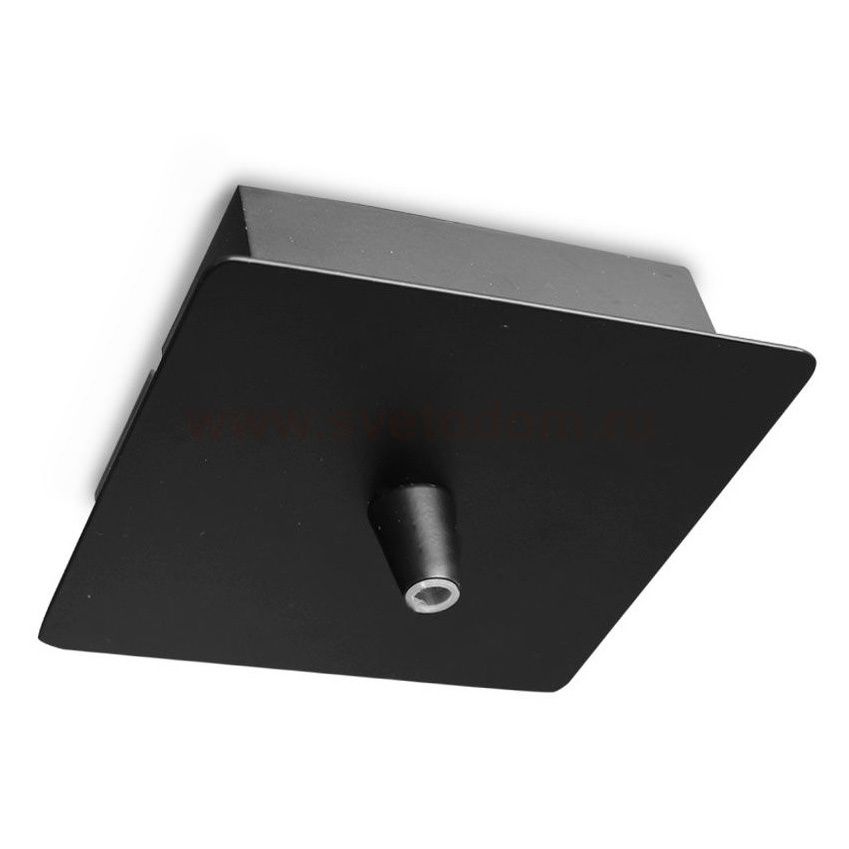 Сопутствующий товар Ideal lux ROSONE METALLO 1 LUCE SQUARE NERO (203249)