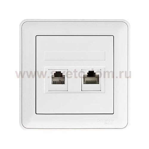 Розетка Wessen 59 с/у телеф./кат.5Е белый (RSI-251TK5E-18)