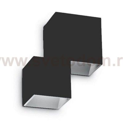 Светильник бра Ideal lux RUBIK AP2 NERO (180045)