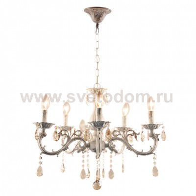 Люстра Rafaelo-CL60E14*5GD металл,стекло, хрусталь E14*60W*5