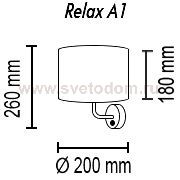 Настенный светильник Relax A1 11 01g