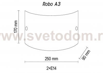 Настенный светильник Robo A3 00