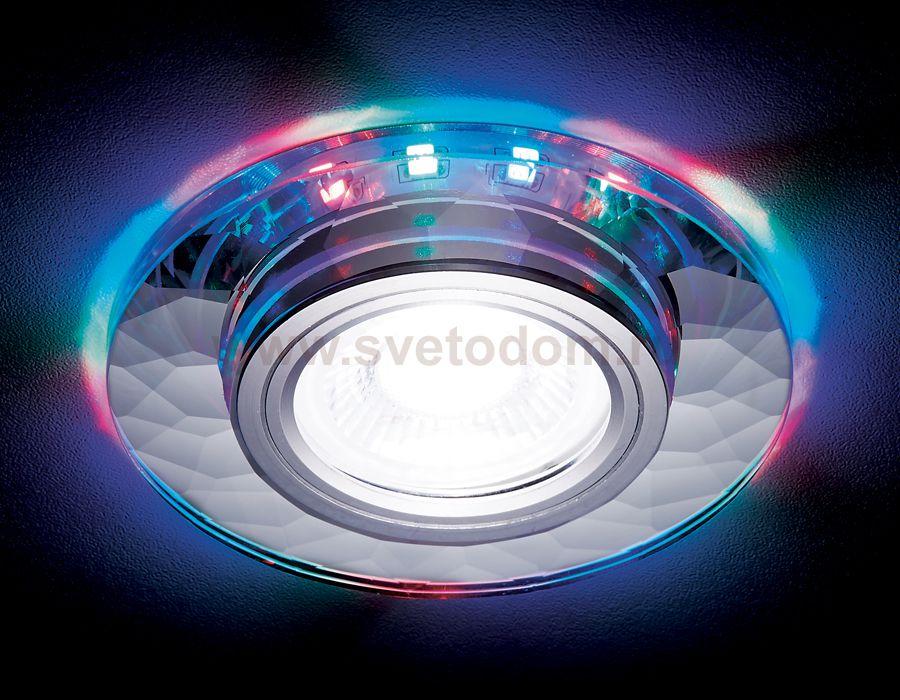 Светильник точечный Ambrella S211 CH/RG хром/прозрачный /MR16+3W(LED RGB) COMPO SPOT