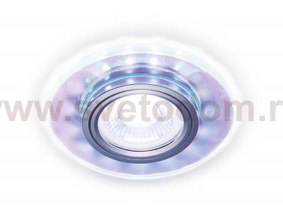 Светильник точечный Ambrella S211 PR/WH хром/перламутровый MR16+3W(LED WHITE 4200K) COMPO SPOT
