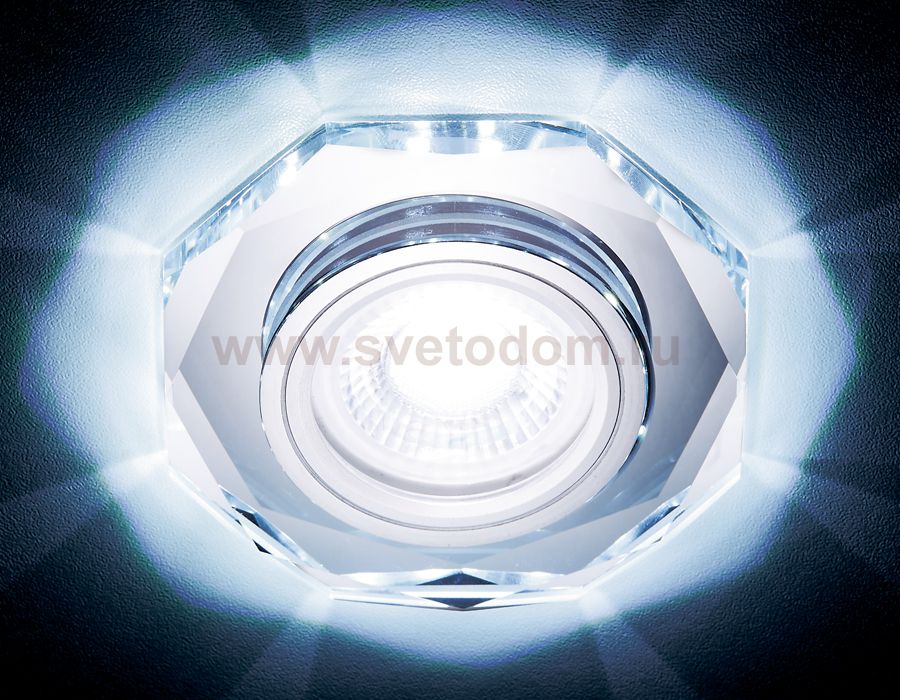 Светильник точечный Ambrella S213 CL хром/прозрачный /MR16+3W(LED COLD) COMPO SPOT