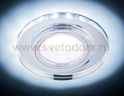 Светильник точечный Ambrella S214 CL хром/прозрачный /MR16+3W(LED COLD) COMPO SPOT