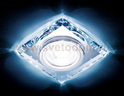 Светильник точечный Ambrella S215 CL хром/прозрачный /MR16+3W(LED COLD) COMPO SPOT