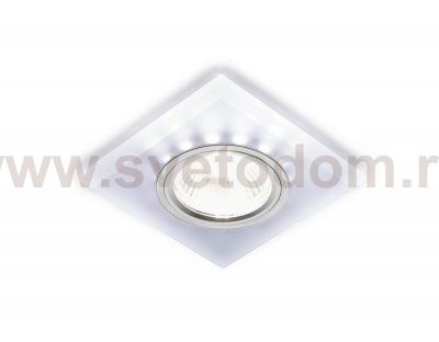 Светильник точечный Ambrella S215 W/CH/WH матовый/хром/MR16+3W(LED WHITE) COMPO SPOT