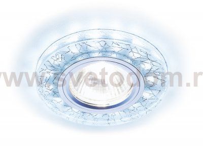 Светильник точечный Ambrella S226 W/CH/C белый/серебро/MR16+3W(LED COLD) COMPO SPOT