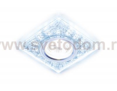 Светильник точечный Ambrella S227 W/CH/C белый/серебро/MR16+3W(LED COLD) COMPO SPOT