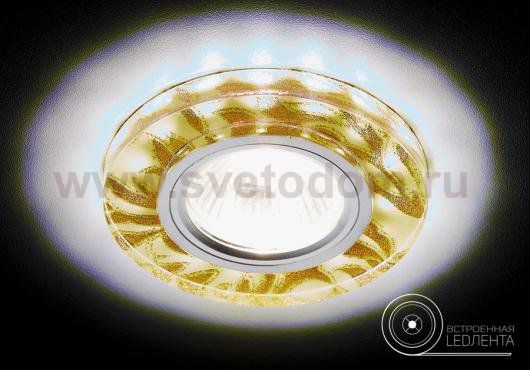 Светильник точечный Ambrella S232 W/G белый/золото/MR16+3W(LED WHITE) COMPO SPOT