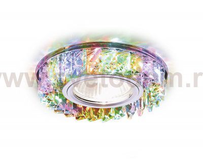 Светильник точечный Ambrella S255 CH/M хром/прозрачный хрусталь/MR16+3W(LED MULTI) COMPO SPOT