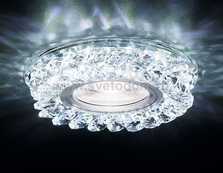 Светильник точечный Ambrella S257 CH хром/прозрачный хрусталь/MR16+3W(LED WHITE) COMPO SPOT