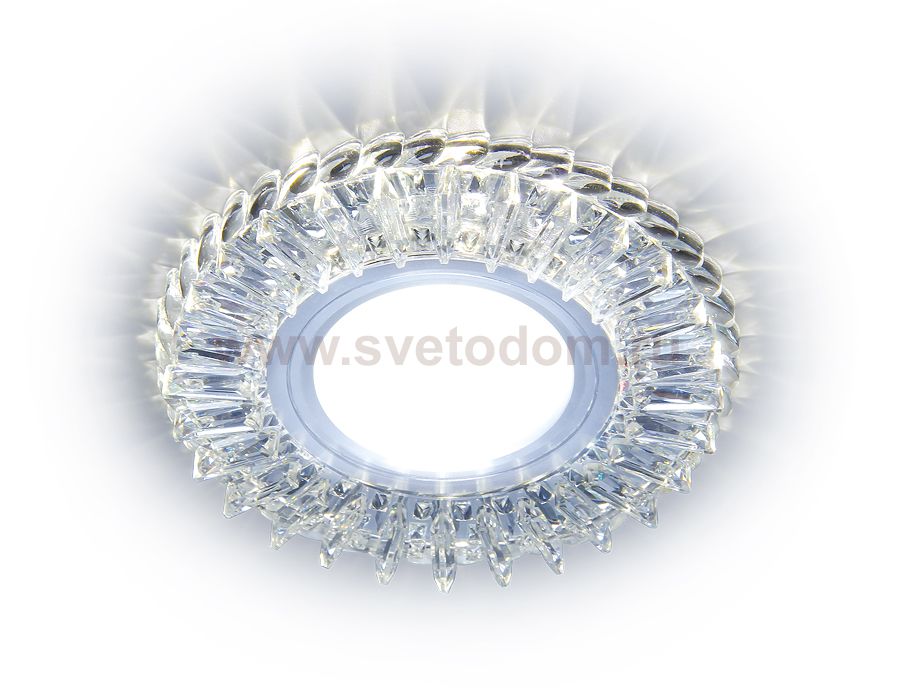 Светильник точечный Ambrella S260 CL прозрачный GU5.3+3W(LED COLD) D104*25 COMPO SPOT