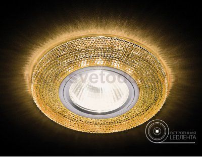 Светильник точечный Ambrella S290 BK хром/агат/MR16+3W(LED WHITE) COMPO SPOT