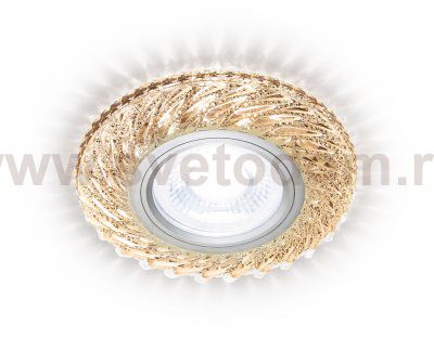 Светильник точечный Ambrella S295 CH/WR хром/прозрачный хрусталь/MR16+3W(LED WARM 3000K) COMPO SPOT