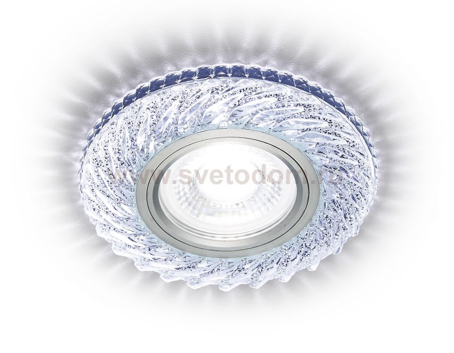 Светильник точечный Ambrella S295 CH хром/прозрачный хрусталь/MR16+3W(LED COLD) COMPO SPOT