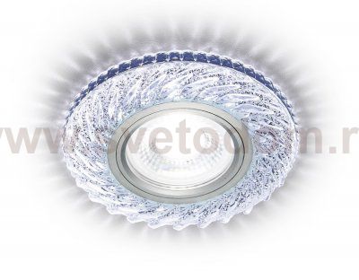 Светильник точечный Ambrella S295 CH хром/прозрачный хрусталь/MR16+3W(LED COLD) COMPO SPOT